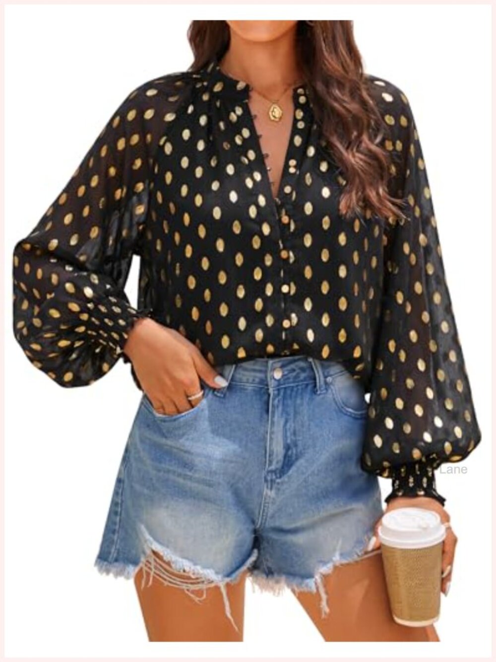 Floral Print Long Sleeve Button Down Boho Blouse